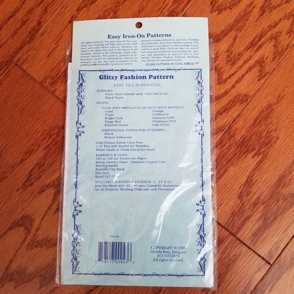 4 TRANSFERS Easy Iron on transfers pattern craft kits - Picture 7 of 8